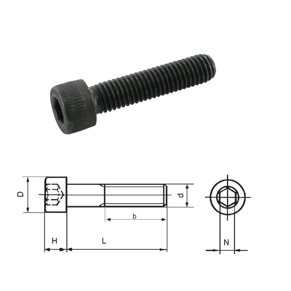 M12x75 Insex 12.9 Obehandlad