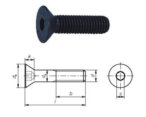M4x10 Insex Försänkt 10.9