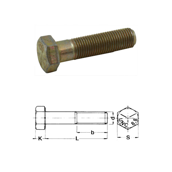 UNF 3/8x25 Bult 10.9