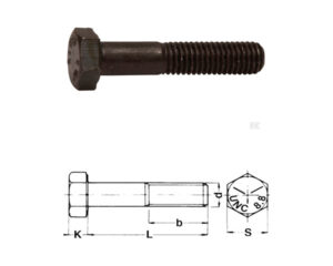 UNF 3/8x32 Bult 10.9 Obehandlad