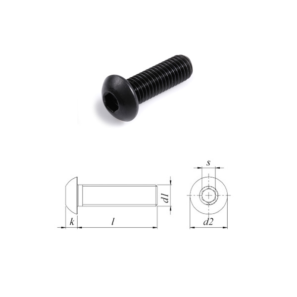 M6x30 Insex Kullrig 10.9 Obehandlad