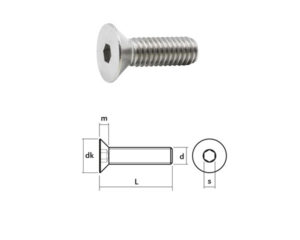 M4x16 Insex Försänkt A4