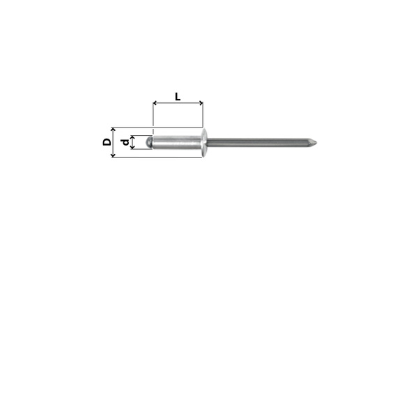 3,2x8 Kullrig Blindnit A4