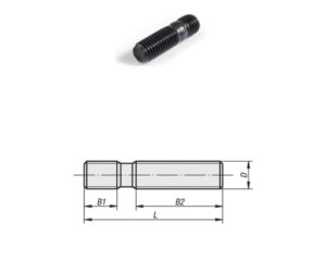 Pinnskruv M6x25/7,5 Obehandlad 8.8